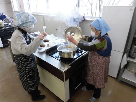 調理風景の写真