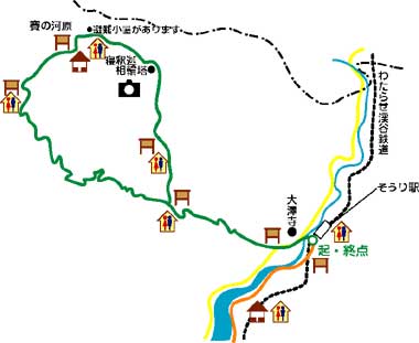 寝釈迦のみち詳細地図画像