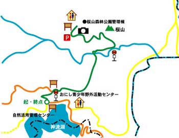桜山のみち詳細地図画像