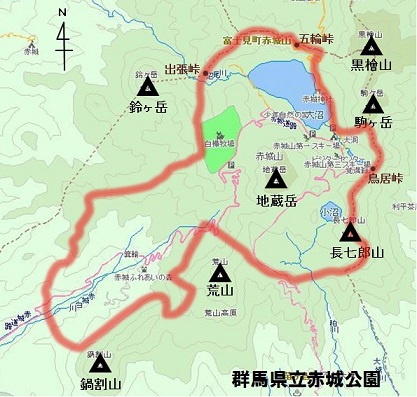 県立赤城公園区域図画像
