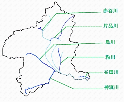 調査河川の位置画像