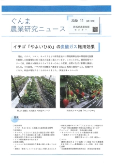ぐんま農業研究ニュース創刊号の表紙画像