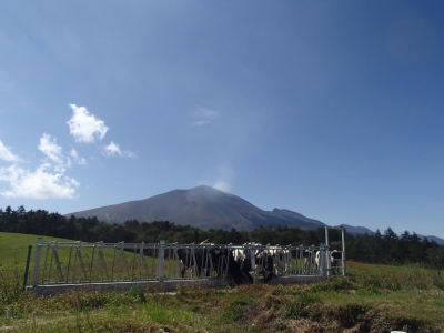 10月上旬頃の浅間山の写真