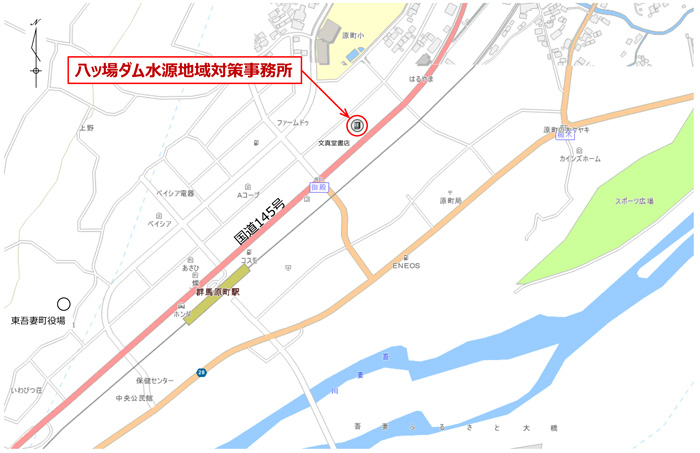 原町事務所の地図画像