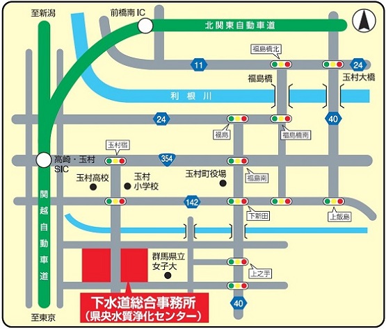 県央水質浄化センター地図画像