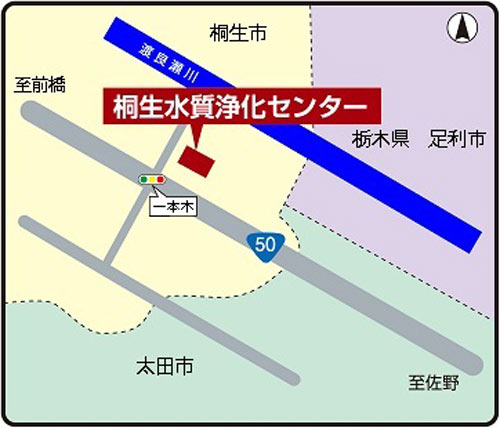 桐生アクセス地図画像