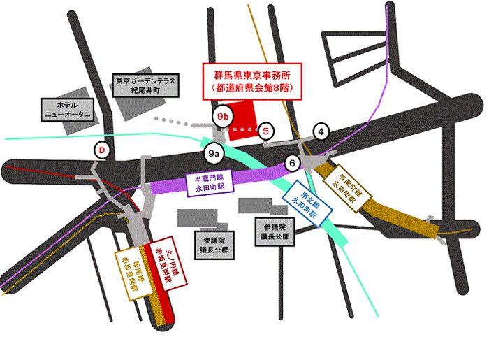 東京事務所位置画像