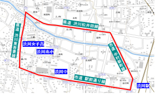 【運行ルート】渋川市内循環 約3.2キロメートルの地図画像