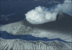 平成21年2月の浅間山の状況の画像