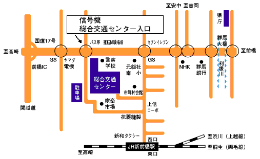 総合交通センター案内図の画像