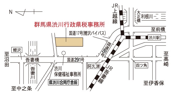 渋川合同庁舎地図画像