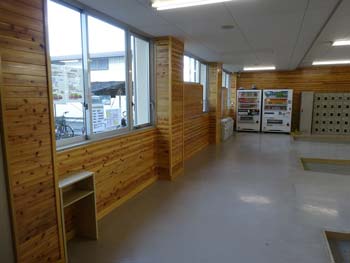 玉村高等学校の内装木質化の写真