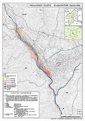 利根川(県北区間)　浸水想定区域図画像