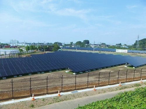 板倉ニュータウン太陽光発電所の写真
