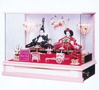 プリンセス雛人形　ケースセットの写真