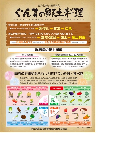 「ぐんまの郷土料理」リーフレット表紙画像