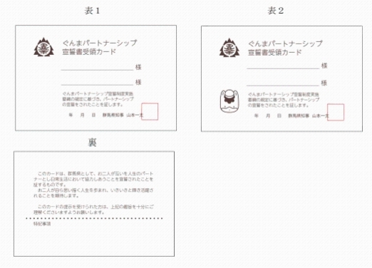 パートナーシップ受領カードの画像