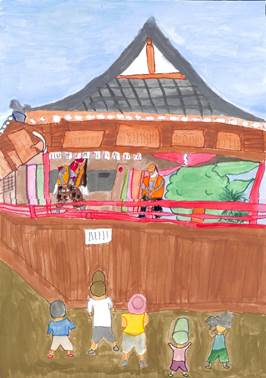 前橋市立城南小学校　4年　角田　樹　「太々神楽」の画像