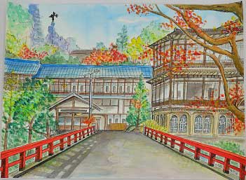 「日本最古の湯屋」の画像
