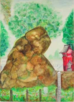 「岩神の飛石」の画像