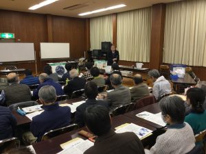 前橋市荻窪清掃工場会議室における座学の画像