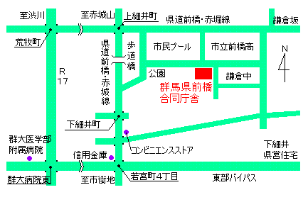 中部環境事務所の案内図画像