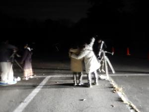 夜の天体観測の画像