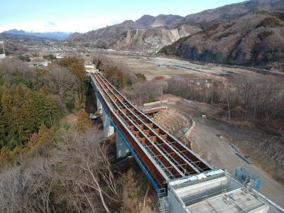 金沢川橋上部工完成写真