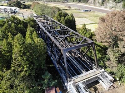 箱島橋跨道橋上部工完成写真