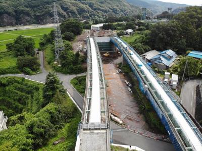 箱島IC橋上部工完成写真