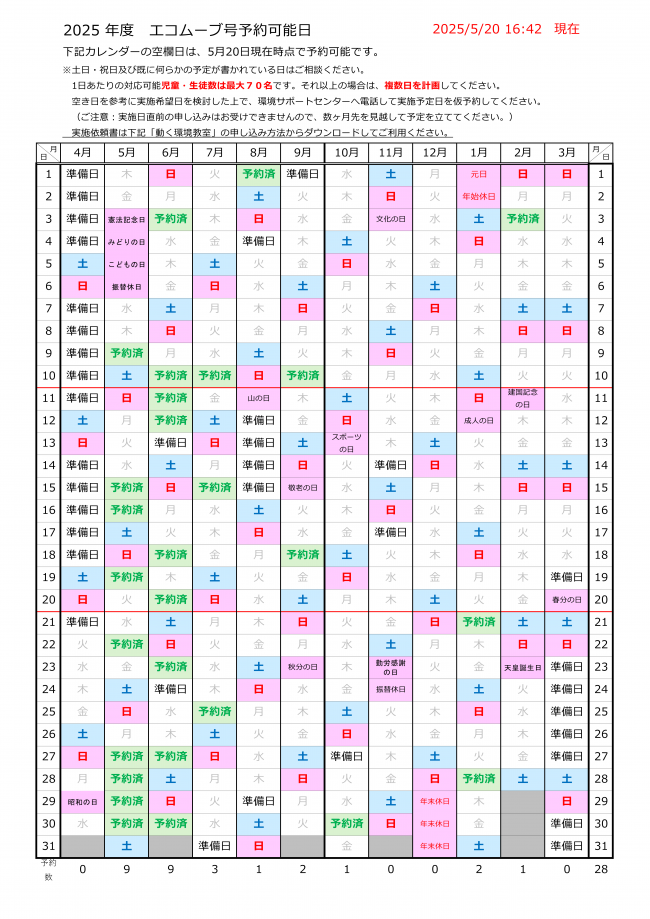 20250520エコムーブ号予約可能日