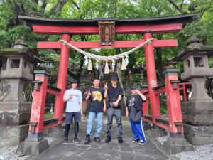 山名八幡宮にて