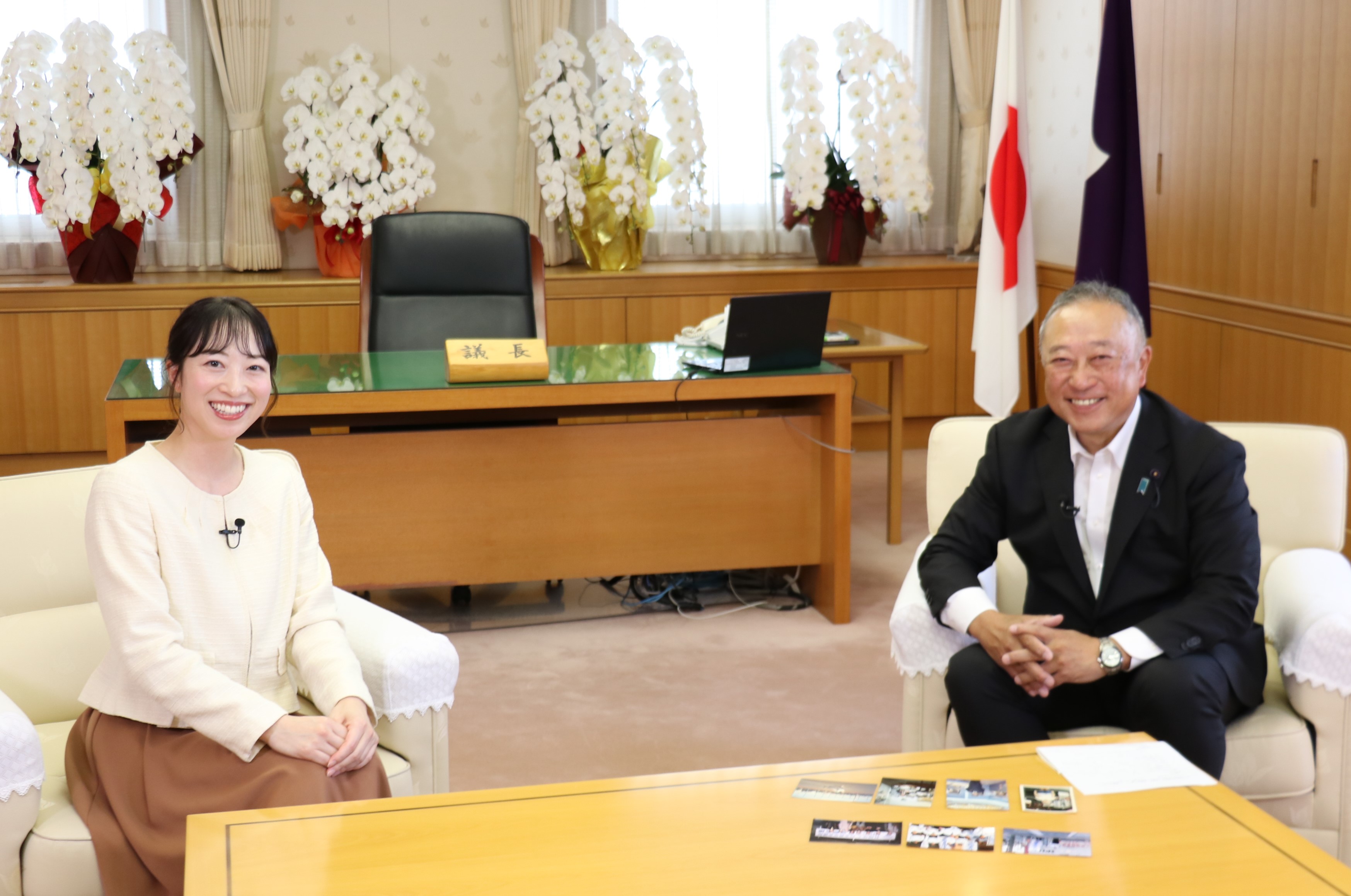 群馬テレビの撮影風景画像