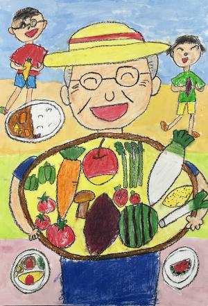 「のうかさん、おいしいおやさいありがとう！」画像