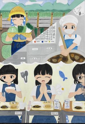 「感謝の気持ちをこめて「いただきます。」」画像