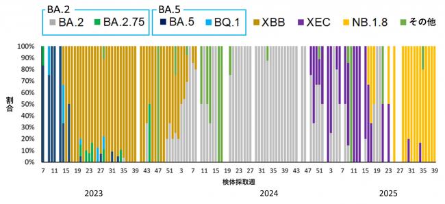 時系列解析割合グラフ画像