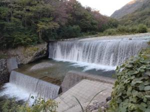 赤沢砂防堰堤写真