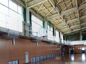 県立太田東高等学校第一体育館空調設備設置工事画像