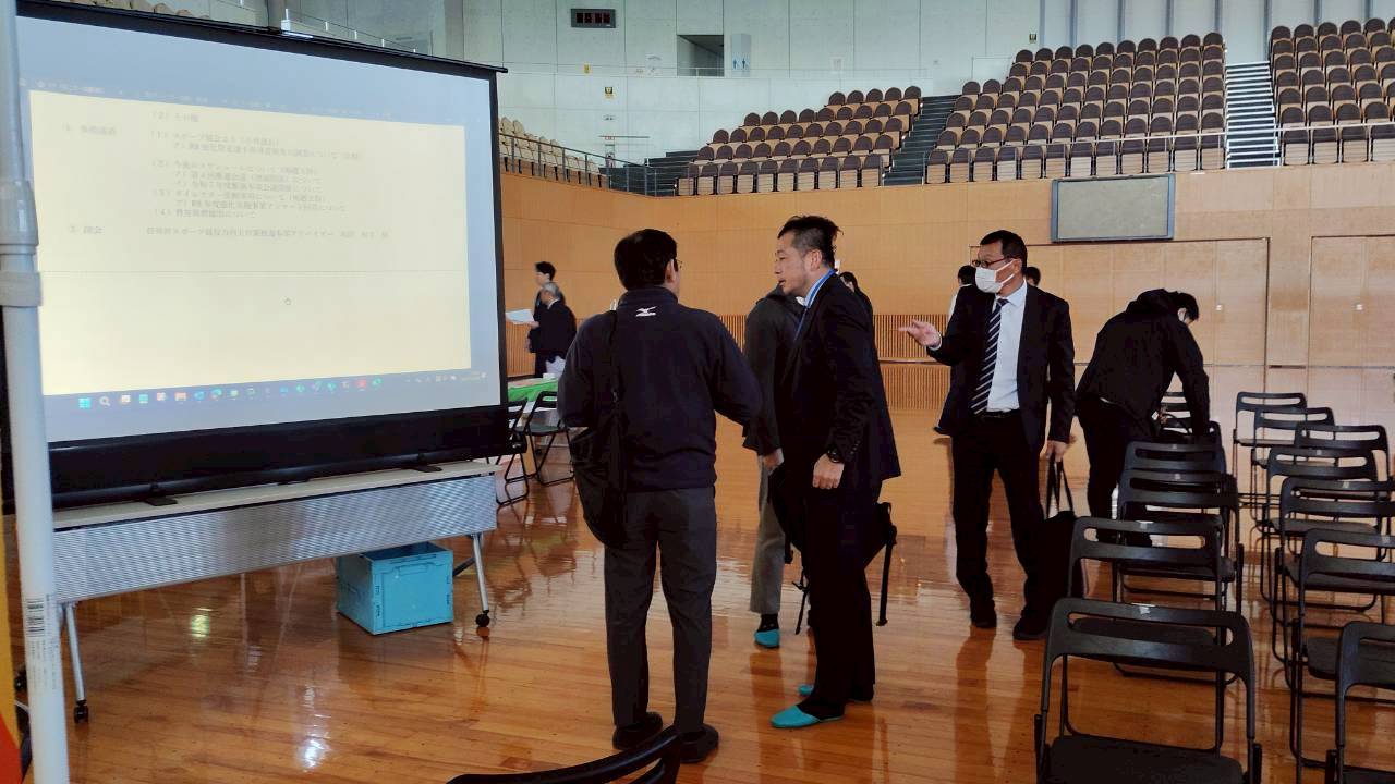 競技団体同士の意見交換の様子