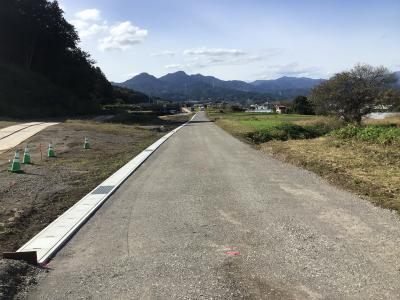 植栗機能補償道路築道工事完成写真