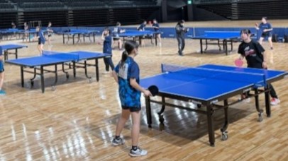 卓球強化練習会の様子の写真