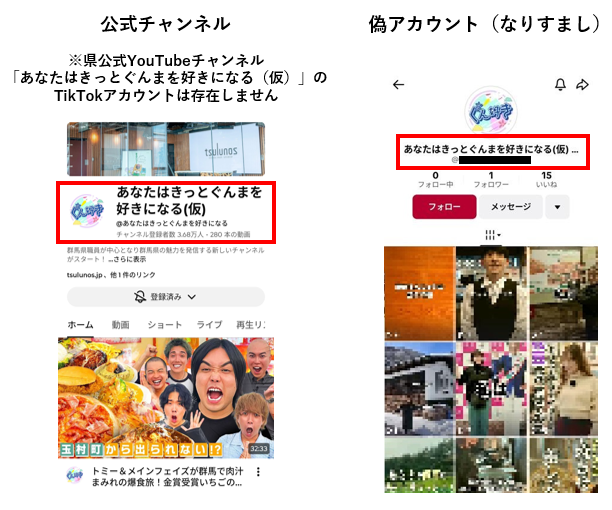 ぐん好きなりすましアカウントの画像