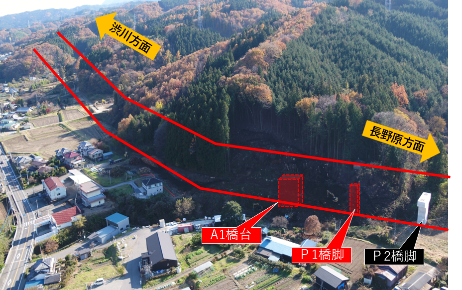 小泉地区の進捗状況写真