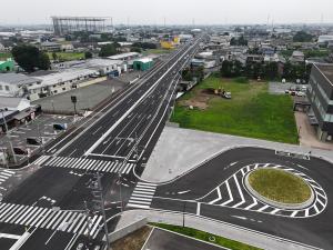 県整備部長（分割15号 道路改良工事）野村建設工業写真