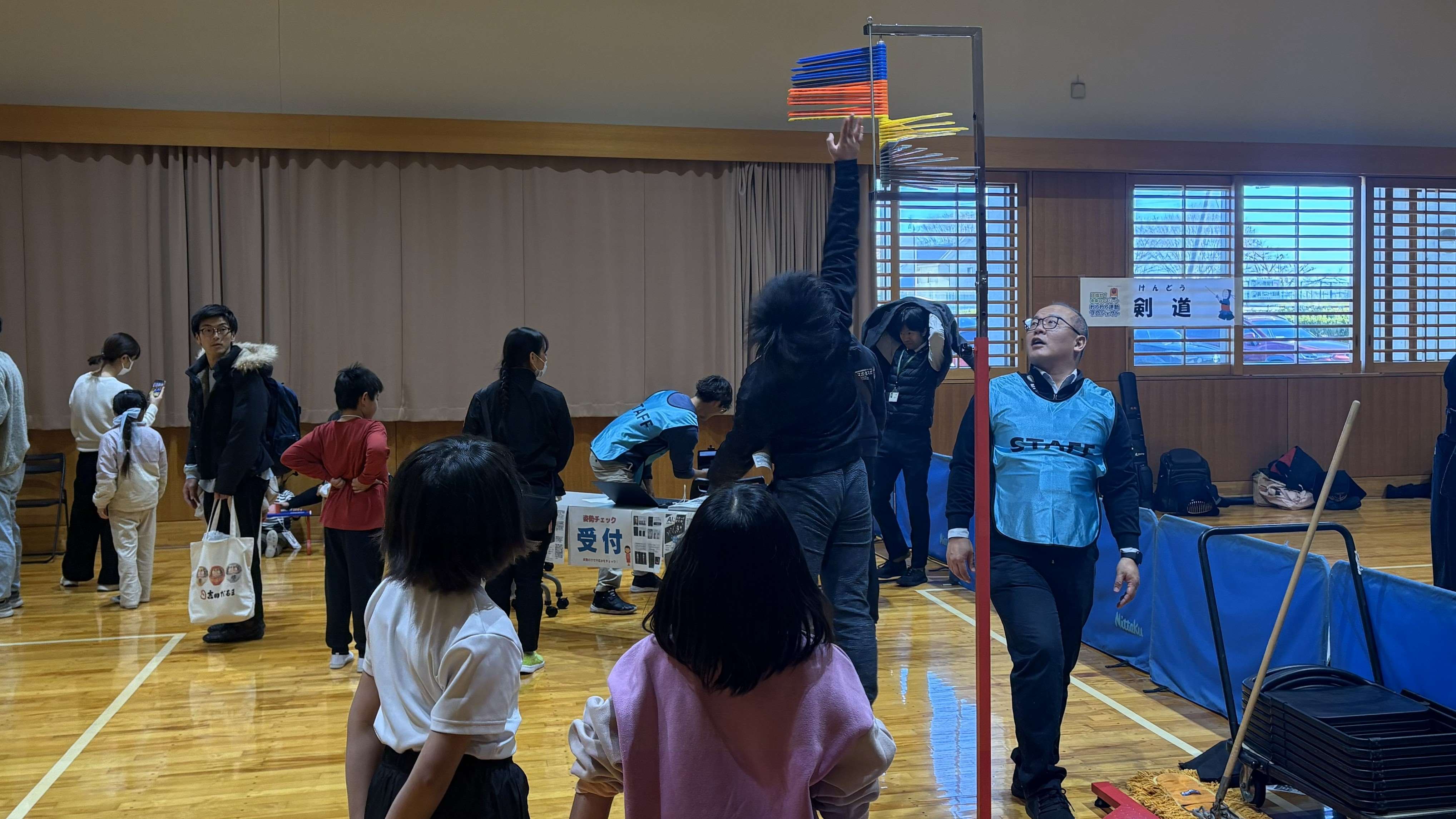 体力測定ブースの写真