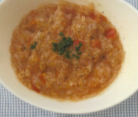 白滝でヘルシートマトリゾット写真