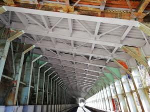 滝見橋下スノーシェッドの写真