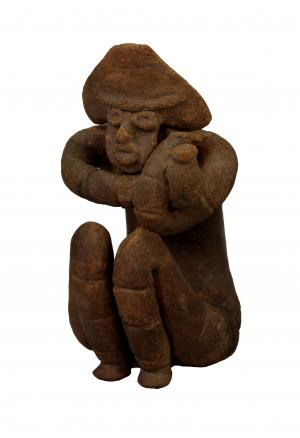 国重要文化財　しゃがむ土偶 （福島市蔵）