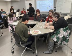 インディアナ大学での交流の様子写真1