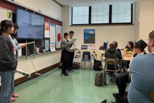 ウォバッシュ高校での交流の様子写真1